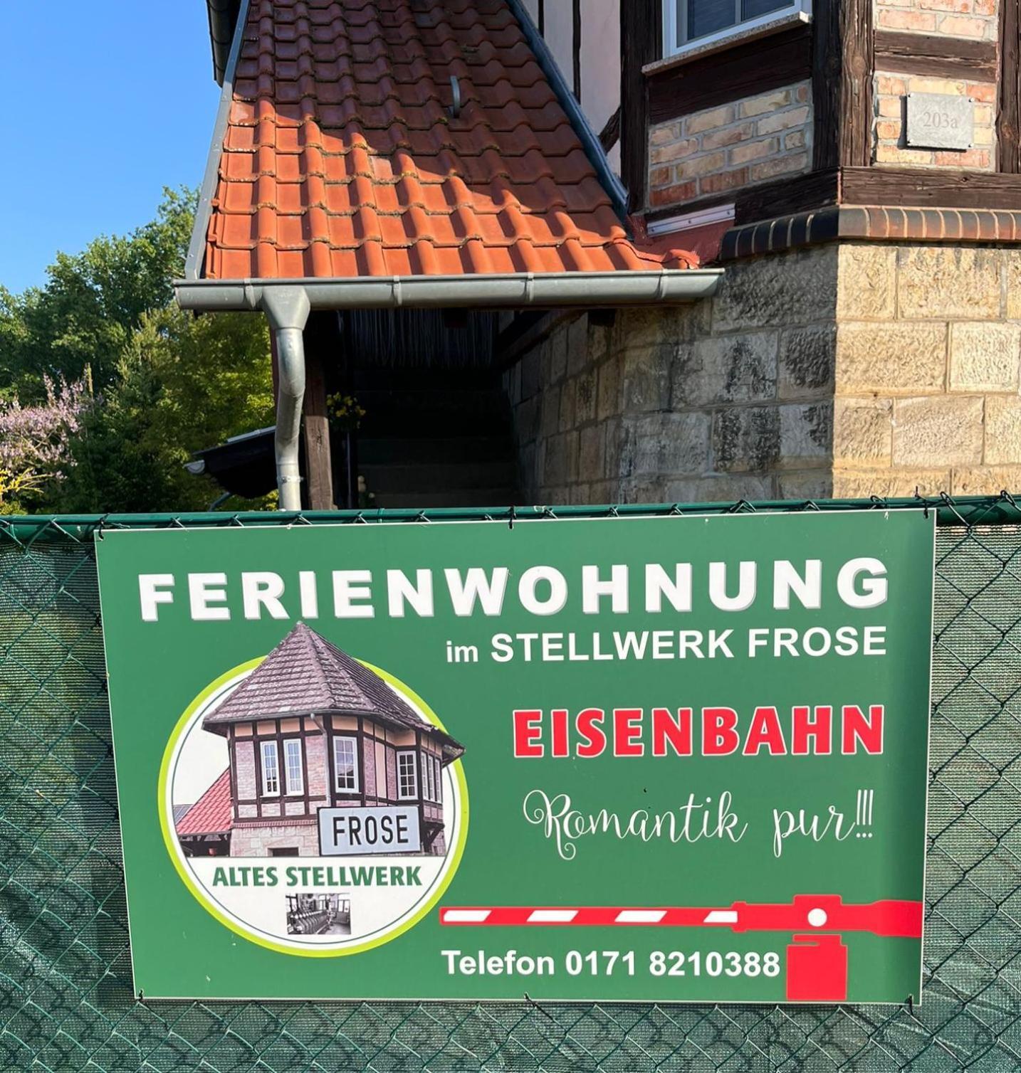 "Altes Stellwerk Frose" Am Froser See Exteriér fotografie
